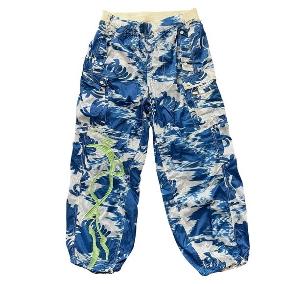 FP Movement by Free People Pants - Free People FP Movement Color Burst Hike Pants Floral Blue White Size M